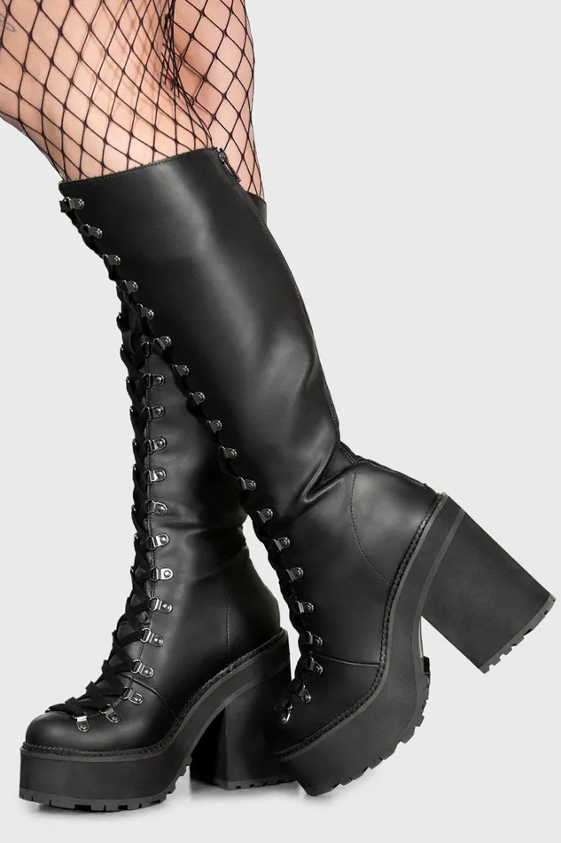 Women Boots Killstar Bloodletting KneeHigh Boots