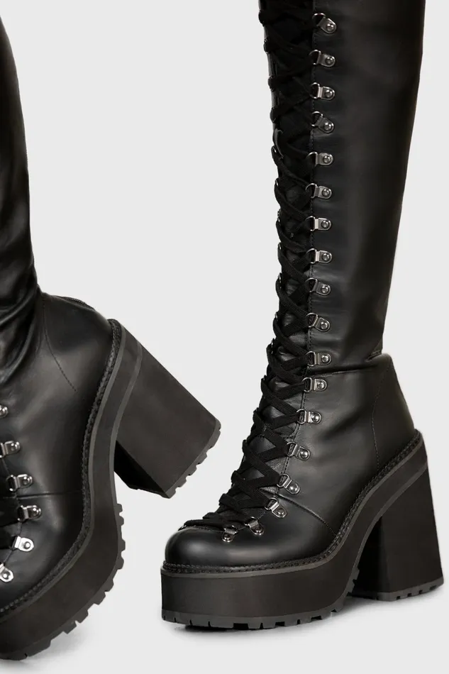 Women Boots Killstar Bloodletting KneeHigh Boots