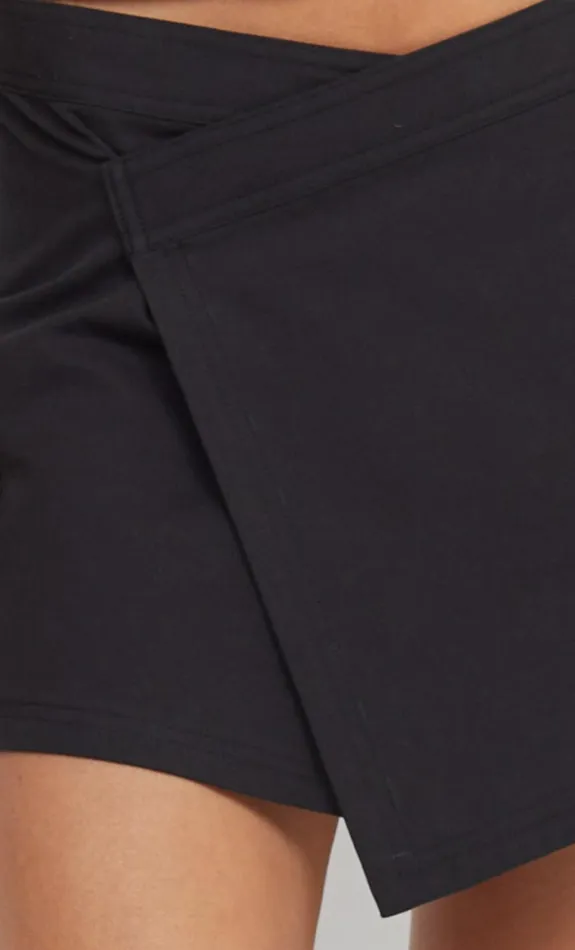 Women Bottoms Bec Bridge FLYNN WRAP MINI SKIRT Black