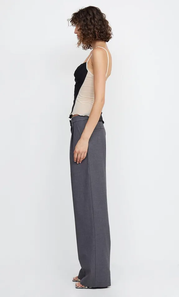 Women Bottoms Bec Bridge JAMIE WIDE LEG PANT Charcoal