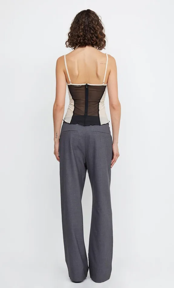 Women Bottoms Bec Bridge JAMIE WIDE LEG PANT Charcoal