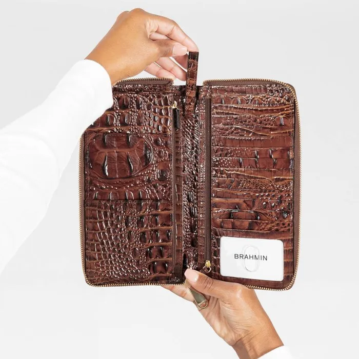 Women Brahmin Clutches Skyler Pecan Melbourne