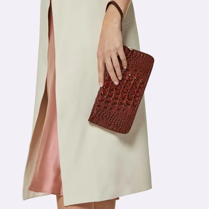 Women Brahmin Clutches Skyler Pecan Melbourne