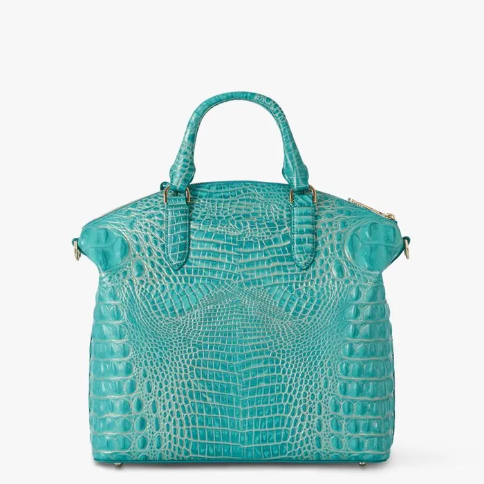 Women Brahmin Satchels Large Duxbury Satchel Mermaid Green Melbourne