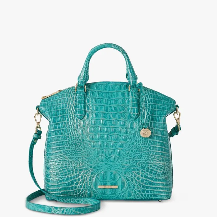 Women Brahmin Satchels Large Duxbury Satchel Mermaid Green Melbourne