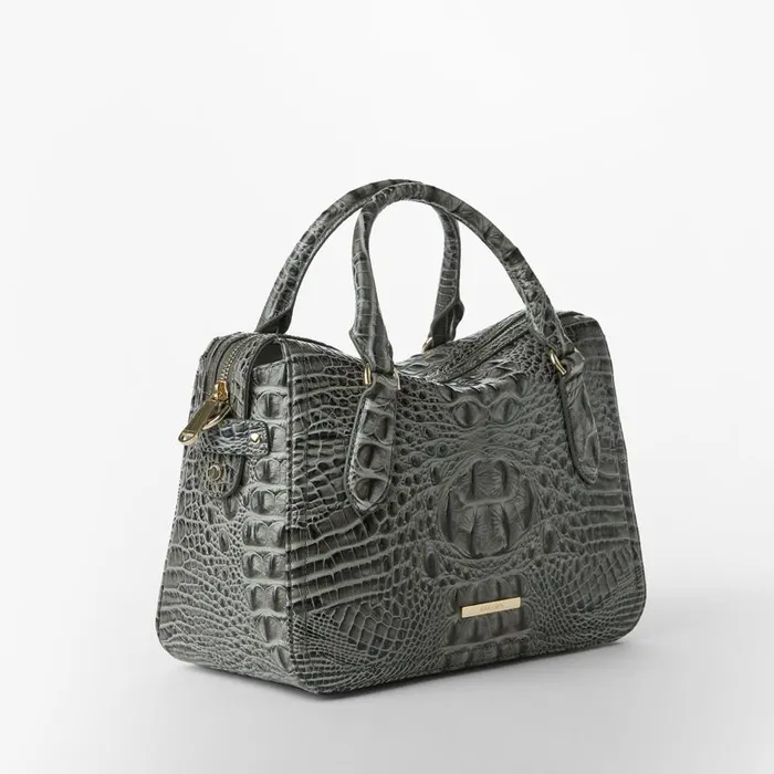 Women Brahmin Satchels Micaela Charcoal Zinnia