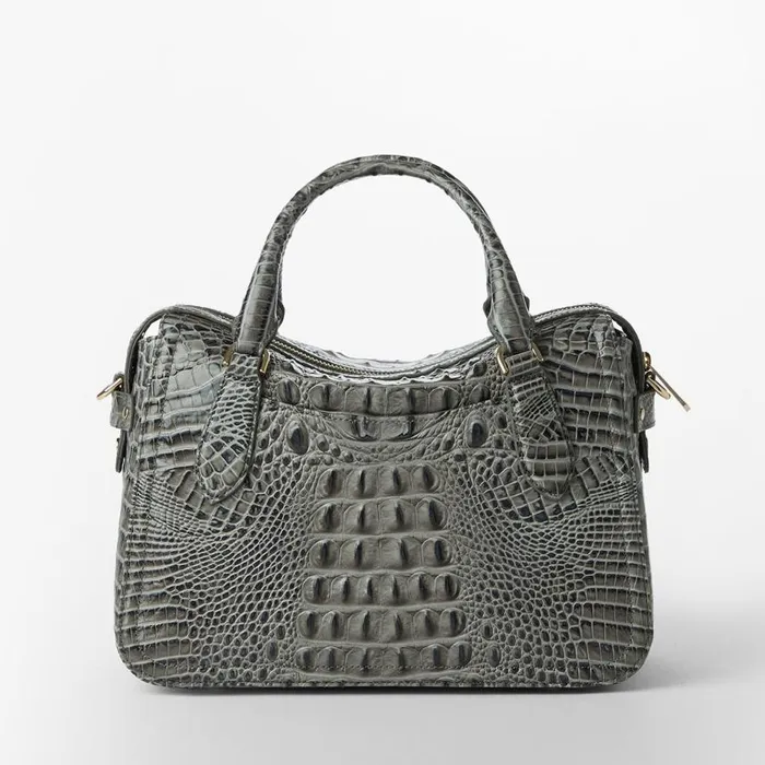 Women Brahmin Satchels Micaela Charcoal Zinnia
