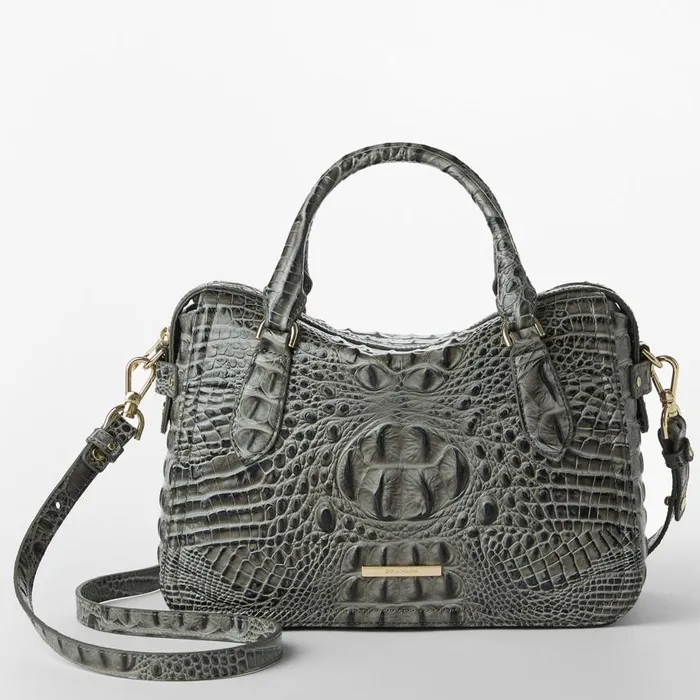Women Brahmin Satchels Micaela Charcoal Zinnia