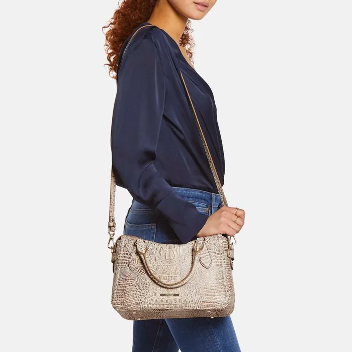 Women Brahmin Satchels Micaela Charcoal Zinnia