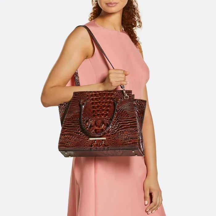 Women Brahmin Satchels Priscilla Satchel Lavender Blossoming