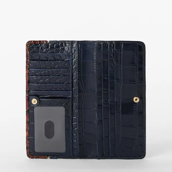 Women Brahmin Wallets and Wristlets Ady Wallet Navy Vesper