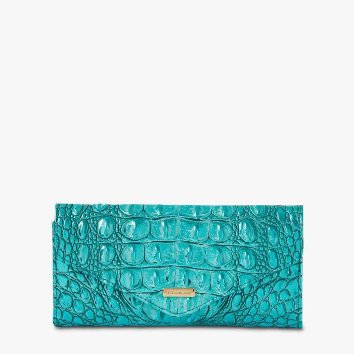 Women Brahmin Wallets and Wristlets Veronica Aqua Potion Melbourne