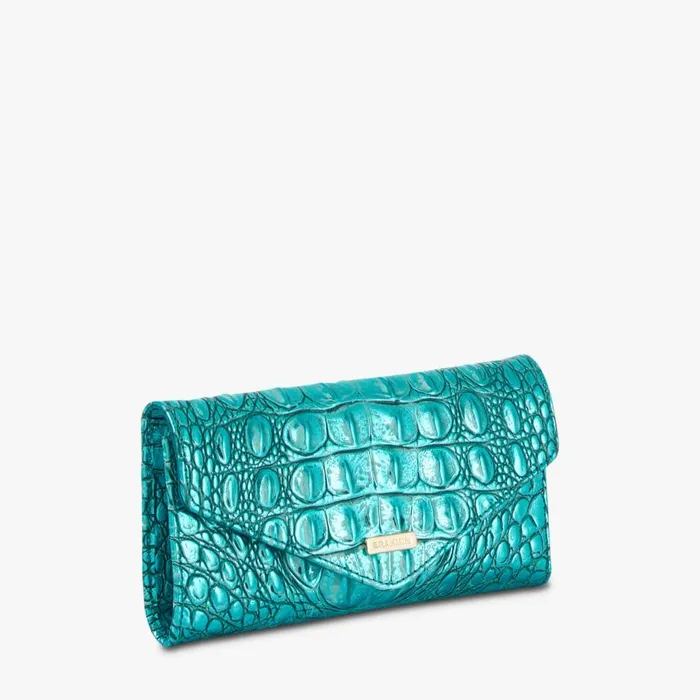 Women Brahmin Wallets and Wristlets Veronica Aqua Potion Melbourne