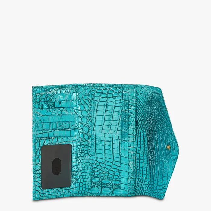 Women Brahmin Wallets and Wristlets Veronica Aqua Potion Melbourne