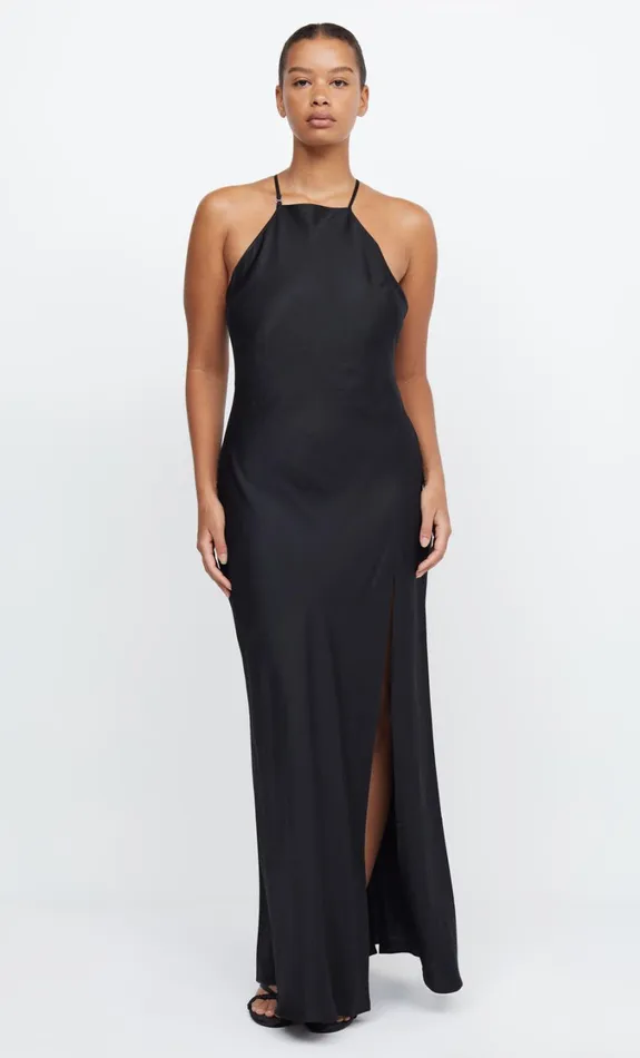 Women Bridesmaids Bec Bridge ADORE HALTER MAXI DRESS Black