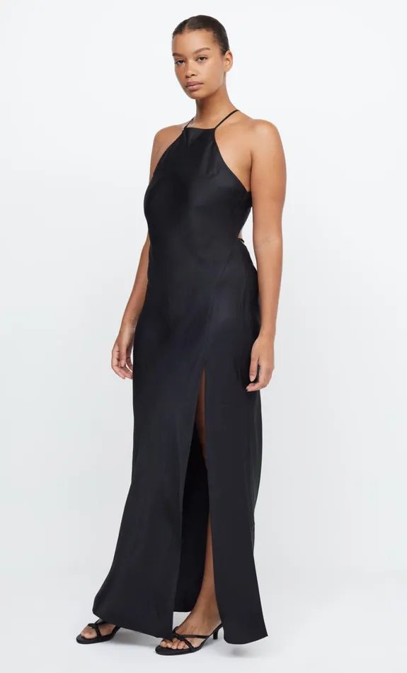 Women Bridesmaids Bec Bridge ADORE HALTER MAXI DRESS Black