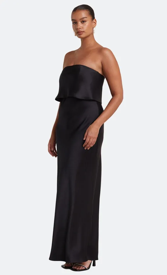 Women Bridesmaids Bec Bridge THE DREAMER OVERLAY DRESS Black