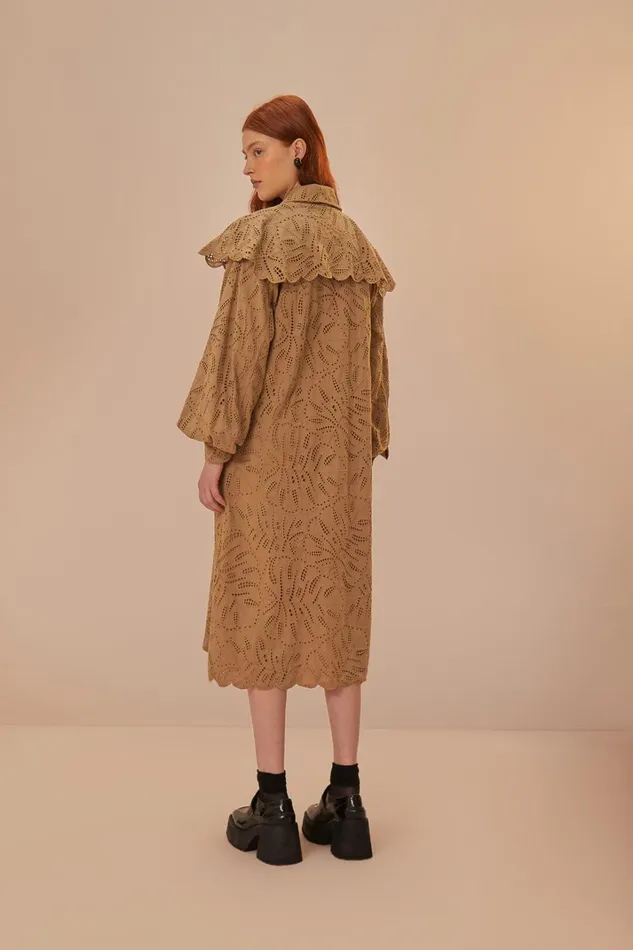 Women Brown Laise Trench Coat Brown FARM Rio Coats