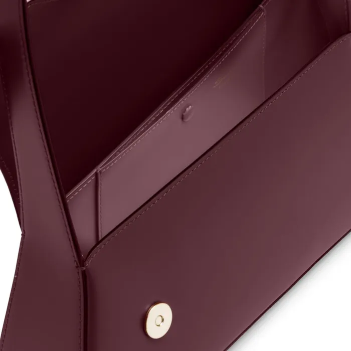 Women Burgundy Leather Thepluto Bag Santoni Bags