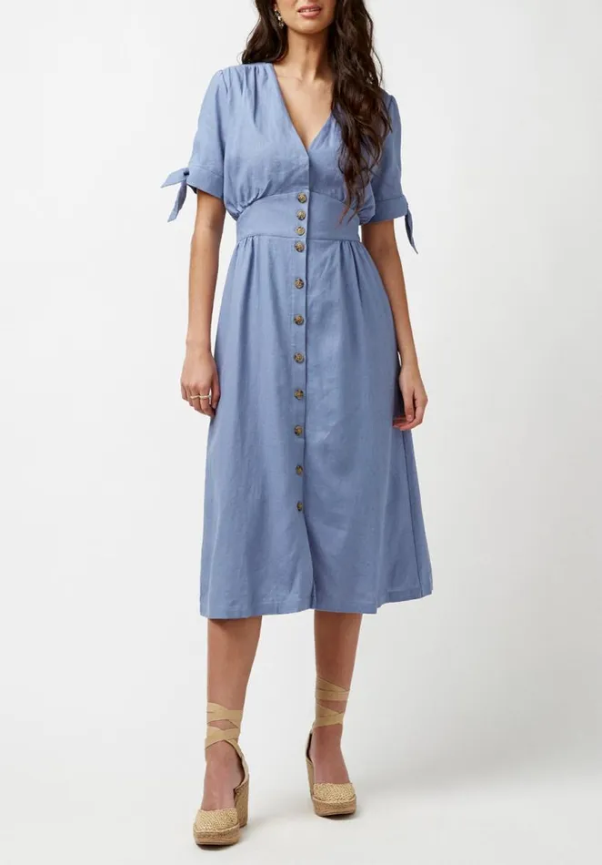 Women Buttoned Linen Pink Mariposa Dress Pink Yarrow Buffalo David Bitton Dresses and Jumpsuits Women Buttoned Linen Pink Mariposa Dress Pink Yarrow Buffalo David Bitton Dresses and Jumpsuits