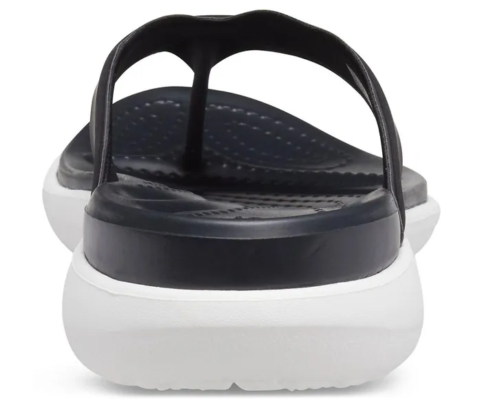 Women Capri V Sporty Flip Black Crocs Sandals