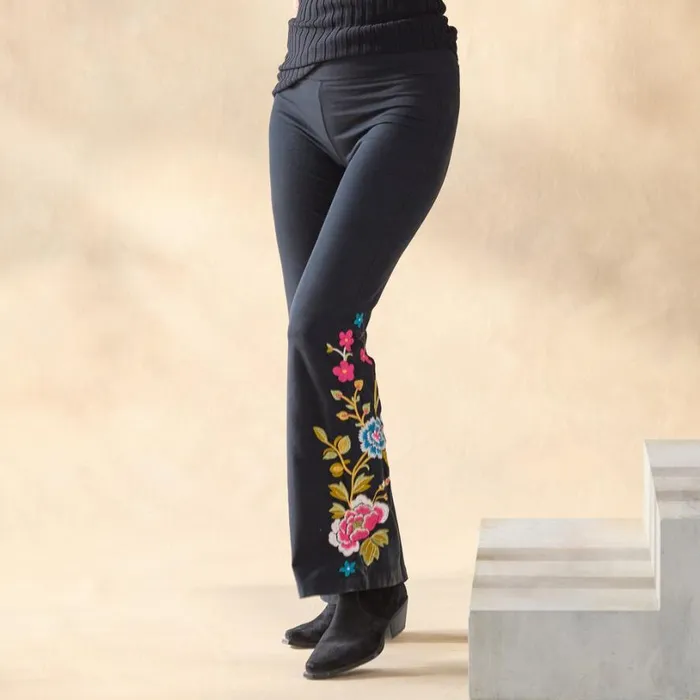 Women Celina Flare Leggings Petite Black Sundance Catalog Petite Styles
