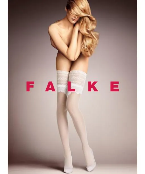 Women Ceremonial 20 DEN Women Stay Ups Black FALKE Thigh Highs