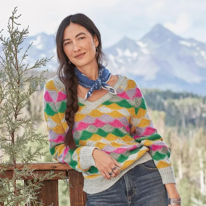 Women Chapin Pass Sweater Multi Sundance Catalog Sweaters