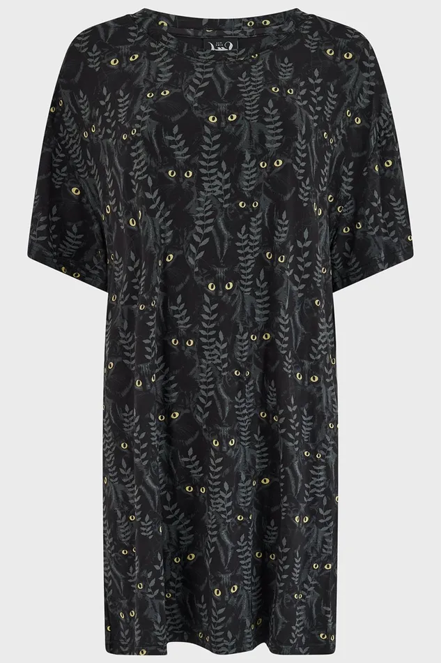 Women Chill Out Killstar Familiar Woods TShirt Dress