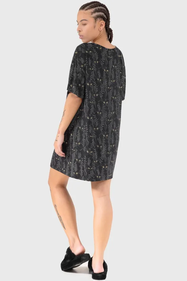 Women Chill Out Killstar Familiar Woods TShirt Dress