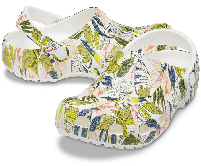 Women Classic Vera Bradley Clog White Crocs Clogs