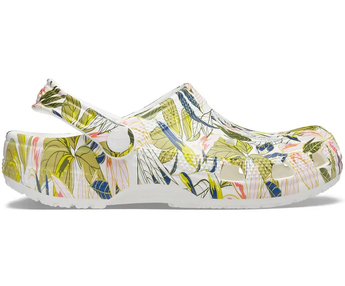 Women Classic Vera Bradley Clog White Crocs Clogs