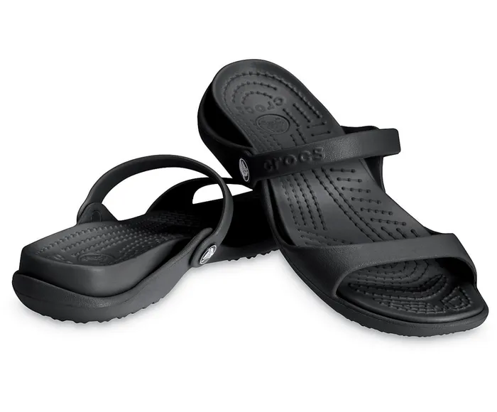 Women Cleo Sandal Black Black Crocs Sandals