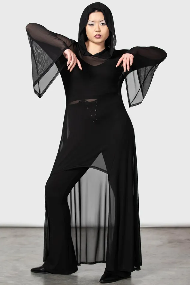 Women Cloaks Killstar Sheer Mystery Cloak B