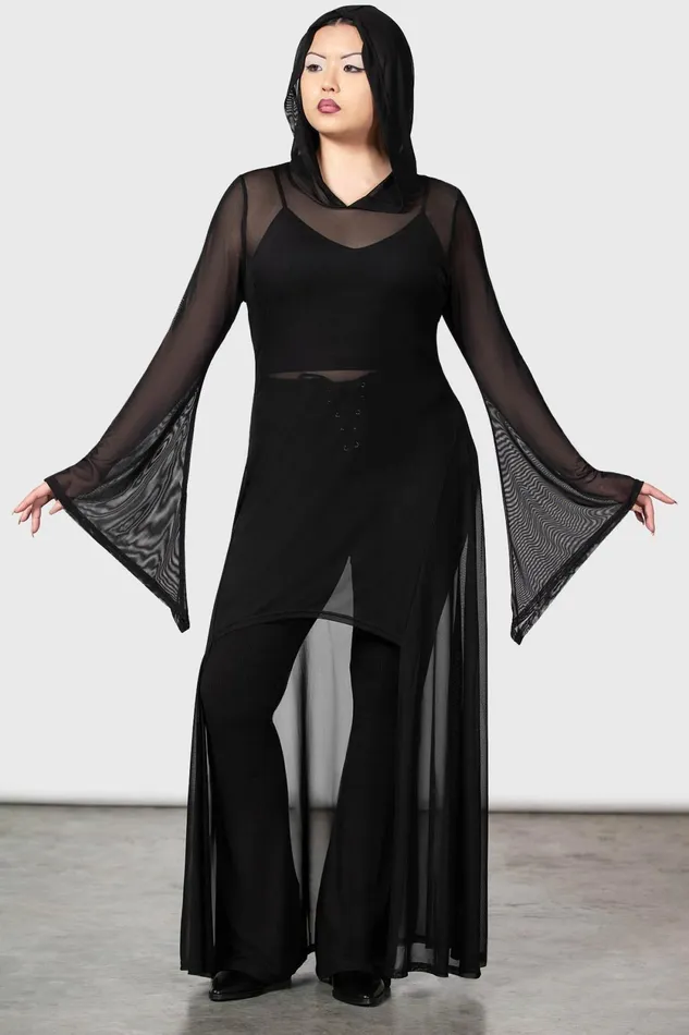 Women Cloaks Killstar Sheer Mystery Cloak B