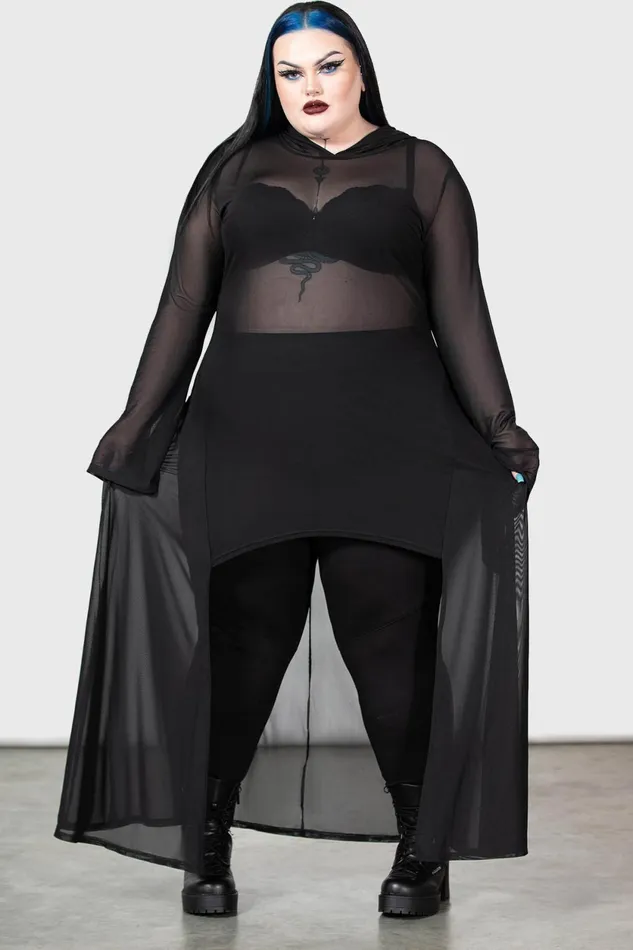 Women Cloaks Killstar Sheer Mystery Cloak B