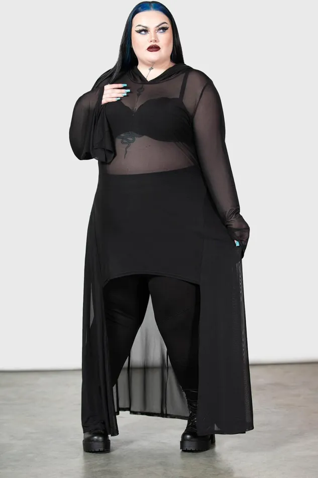 Women Cloaks Killstar Sheer Mystery Cloak B