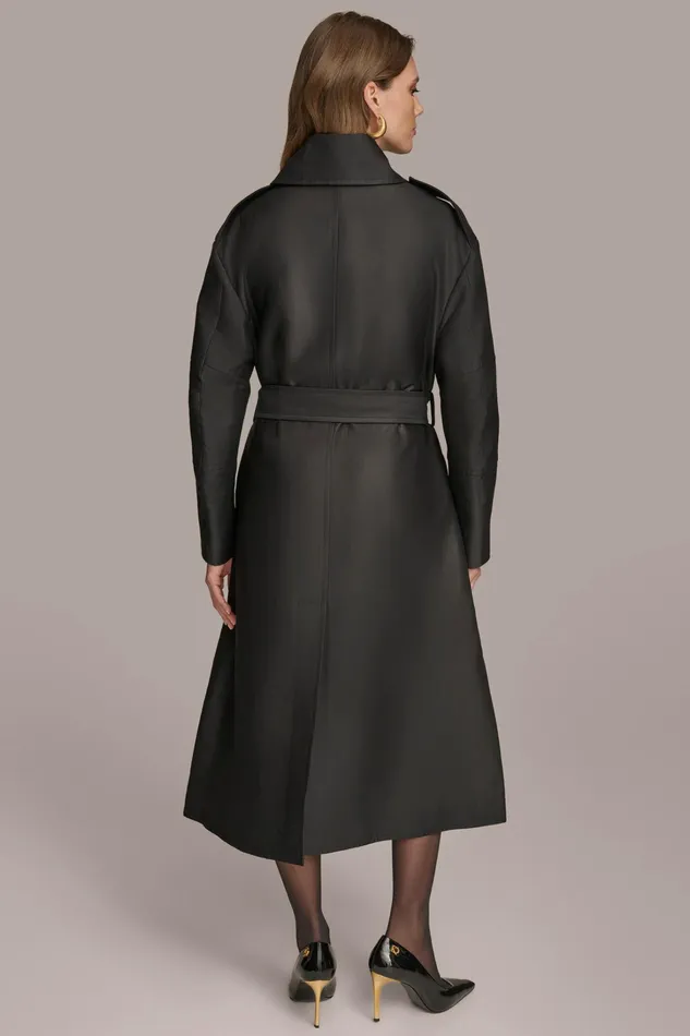 Women Coats And Jackets Donna Karan RAIN JACKET Black