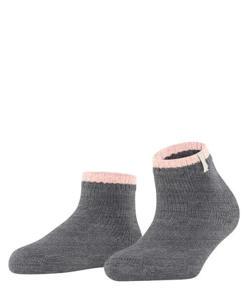 Women Cosy Plush Women Short Sock Grey Mel FALKE Socks