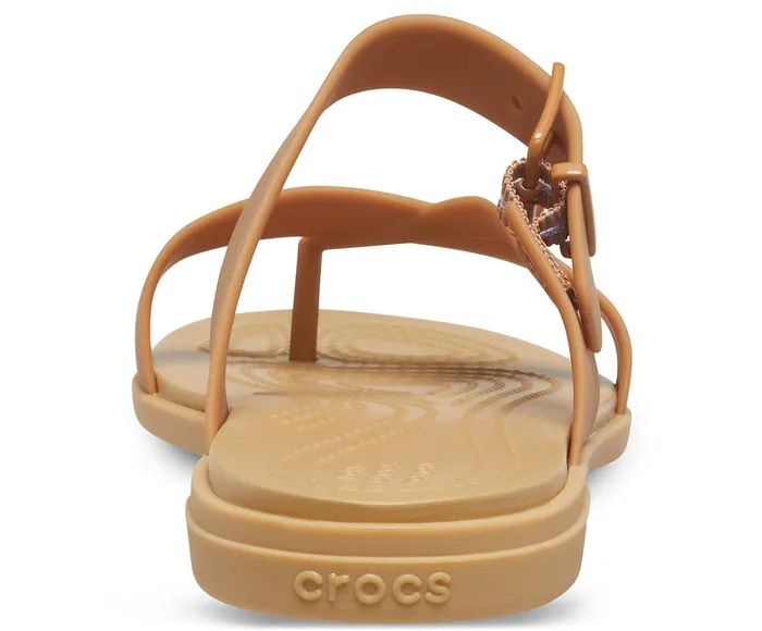 Women Crocs Tulum Toe Post Sandal Dark Gold Crocs Sandals