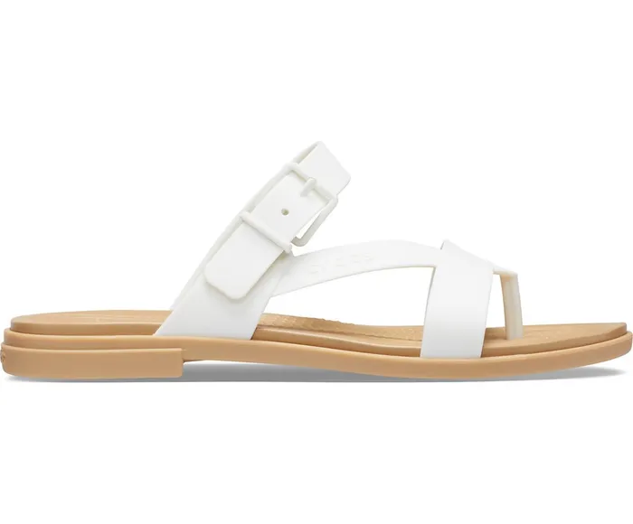 Women Crocs Tulum Toe Post Sandal Oyster Tan Crocs Sandals