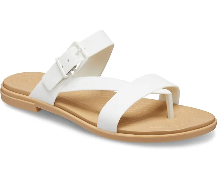 Women Crocs Tulum Toe Post Sandal Oyster Tan Crocs Sandals
