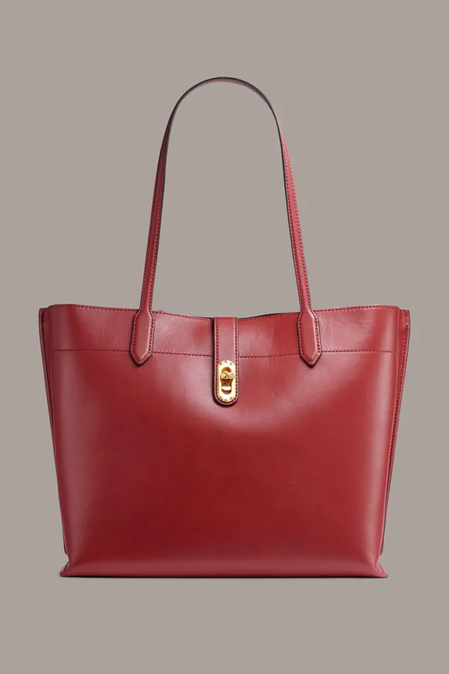 Women Crossbody Bags And Satchels Donna Karan BRIDGEHAMPTON TOTE Claret