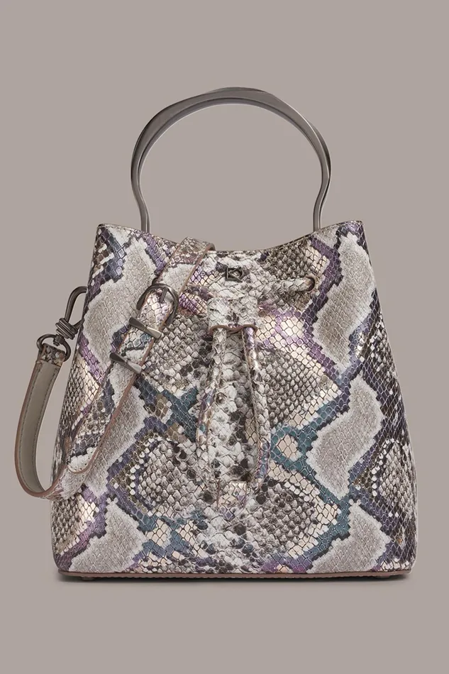 Women Crossbody Bags And Satchels Donna Karan LAWRENCE BUCKET BAG Multi Python Women Crossbody Bags And Satchels Donna Karan LAWRENCE BUCKET BAG Multi Python