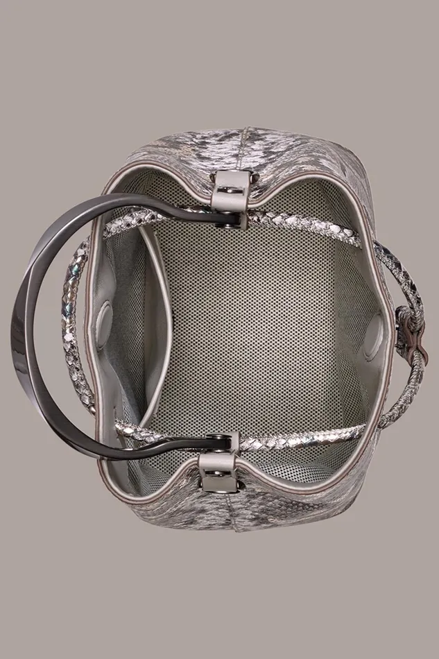 Women Crossbody Bags And Satchels Donna Karan LAWRENCE BUCKET BAG Multi Python