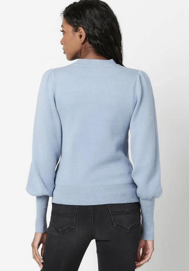 Women CutOut Nadeline Puff Sweater Black Buffalo David Bitton Sweaters