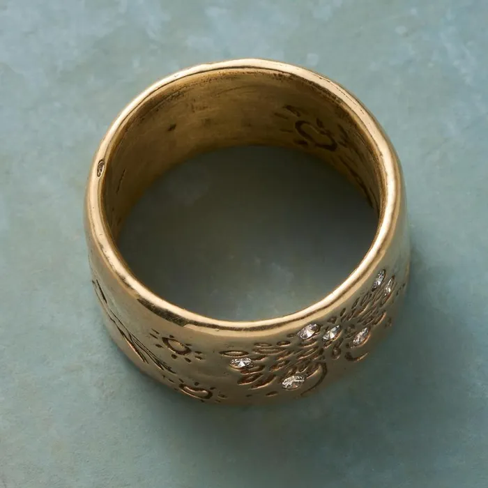 Women Dappled Forest Ring Yellow Gold Sundance Catalog Rings Women Dappled Forest Ring Yellow Gold Sundance Catalog Rings