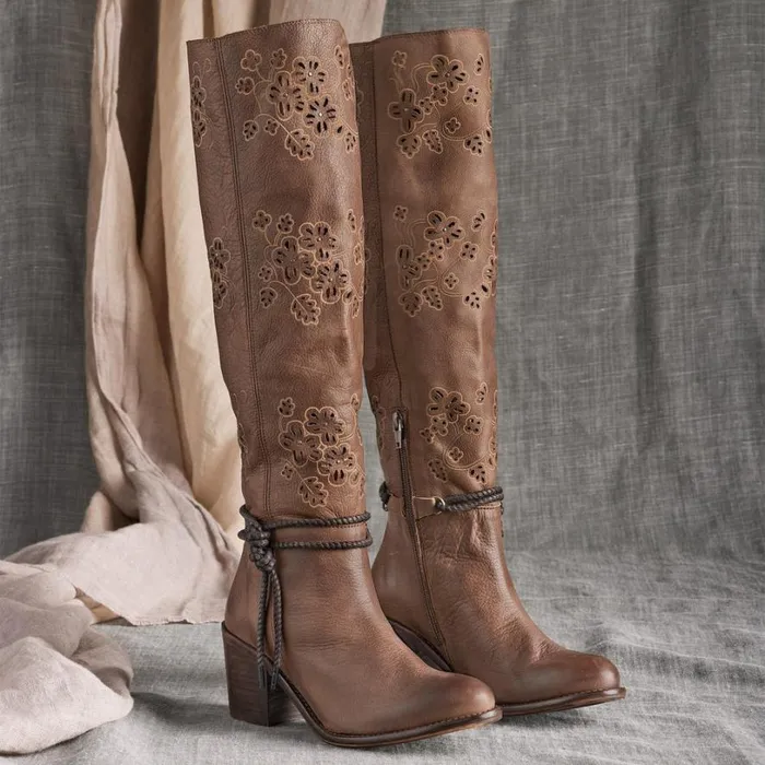 Women Dawn Rider Boots Dark Brown Sundance Catalog Boots