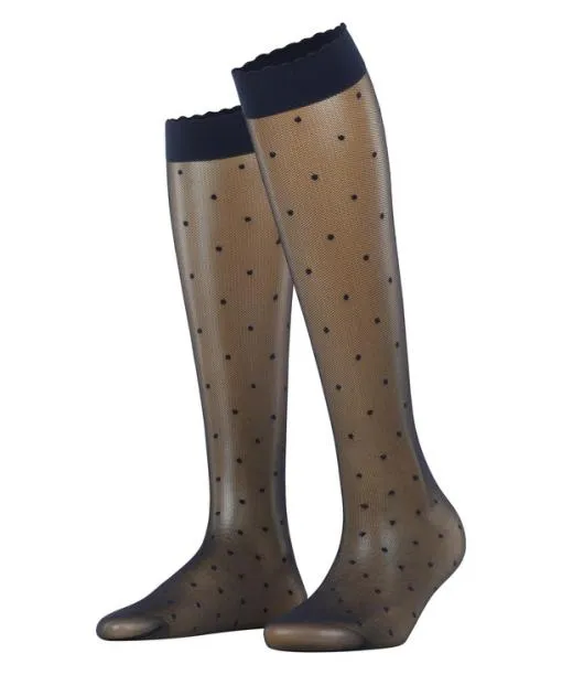 Women Dot 15 DEN Women Kneehigh Socks Marine FALKE Knee High Socks