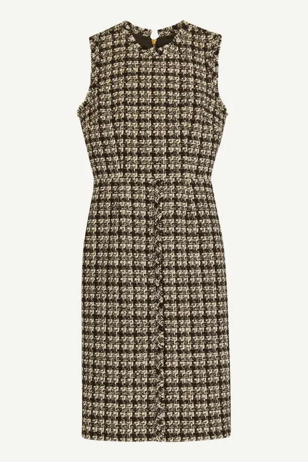 Women Dresses And Jumpsuits Donna Karan TWEED SHEATH DRESS Black Multi